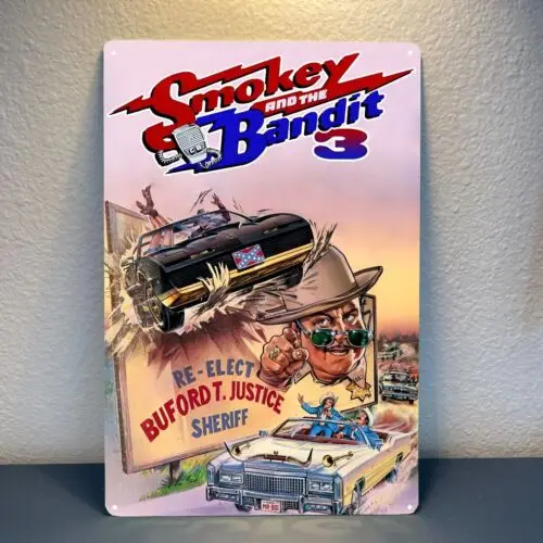 Smokey and the Bandit Movie Metal Poster Tin Sign - 20x30cm Plate