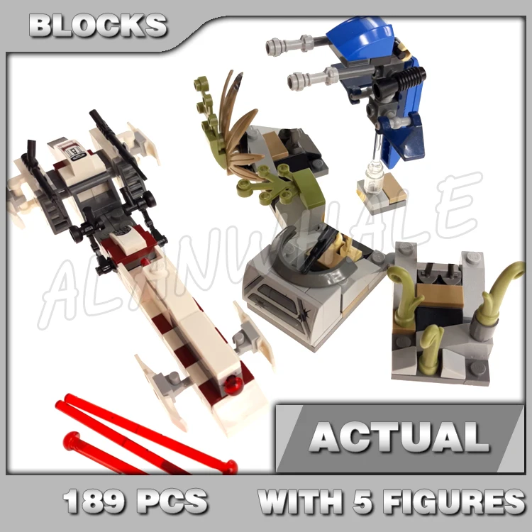 

189 шт. Star Plan Saleucami Battle Pack Speeder Defense Station Troopers SY311 Строительные блоки Игрушка, совместимая с моделью