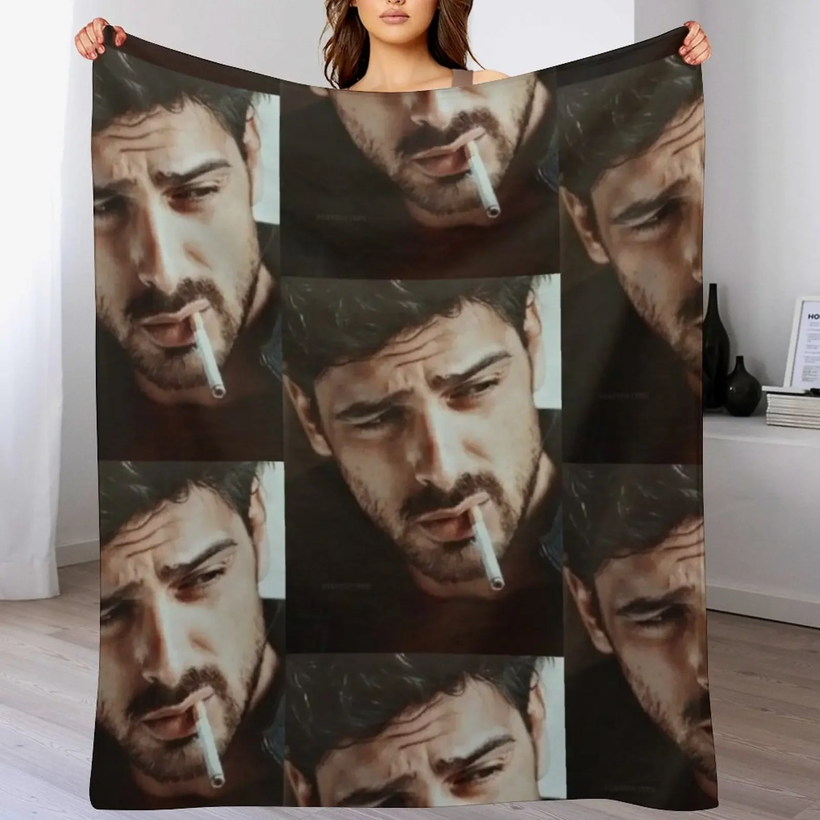 

Massimo Michele Moronne Original art work - Are you lost baby girl limited edition collection Throw Blanket Warm Large Blankets