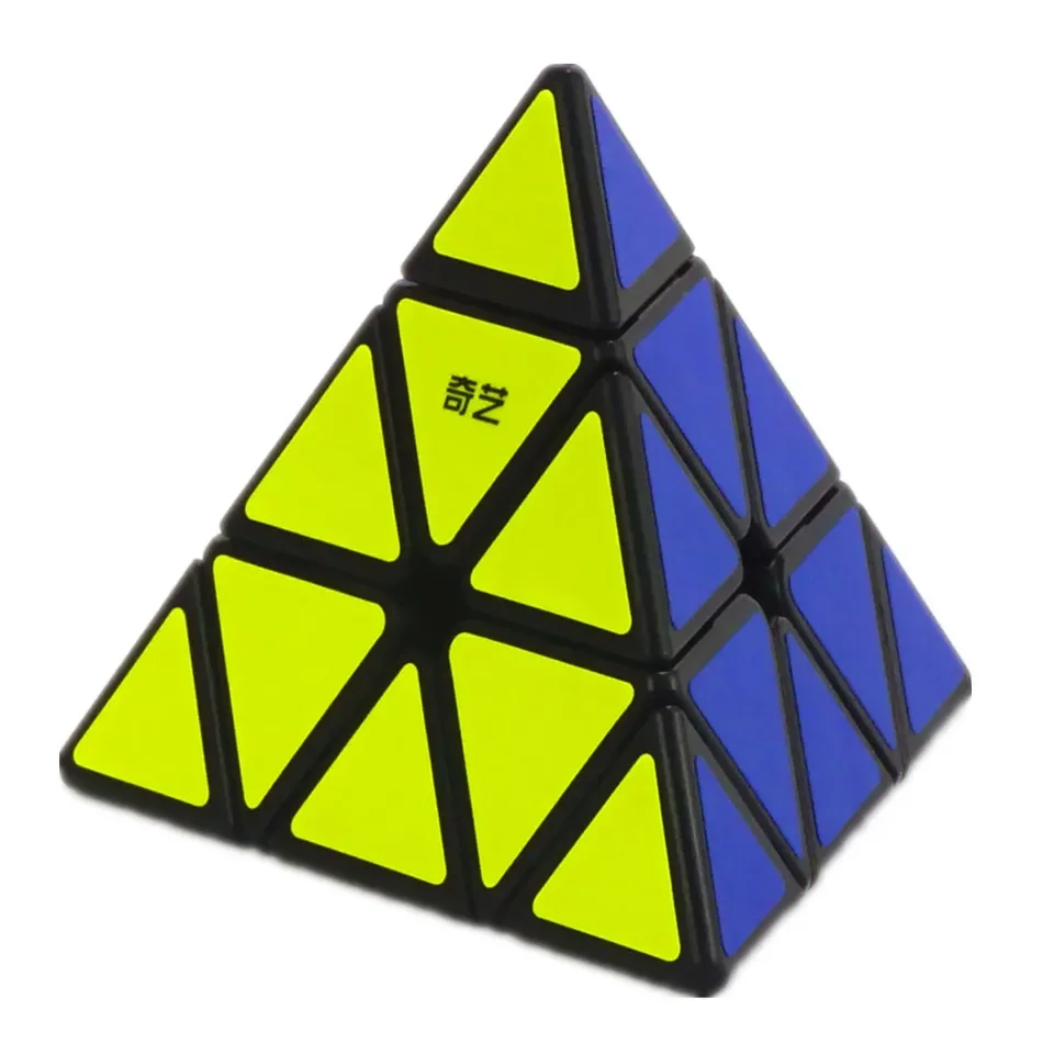 Qiyi 3x3x3 Piramide Cubo magico a forma strana Velocità E Puzzle professionali Abilità pratica Giocattoli educativi per bambini