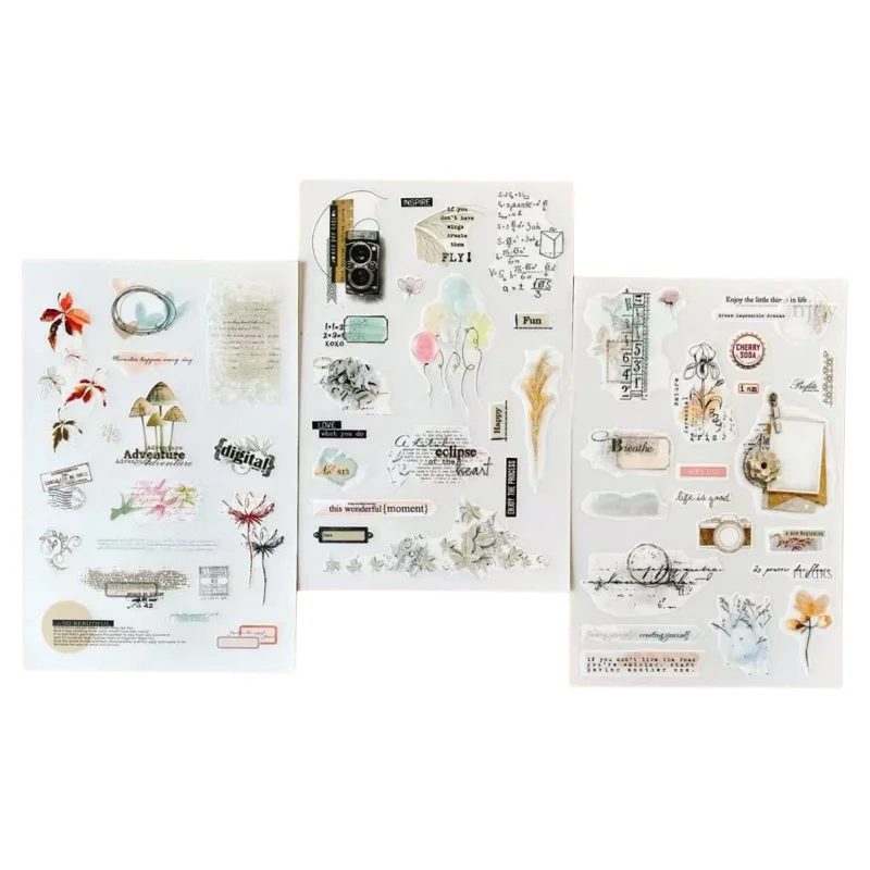 Vintage Aesthetic Scrapbooking Rub on Sticker