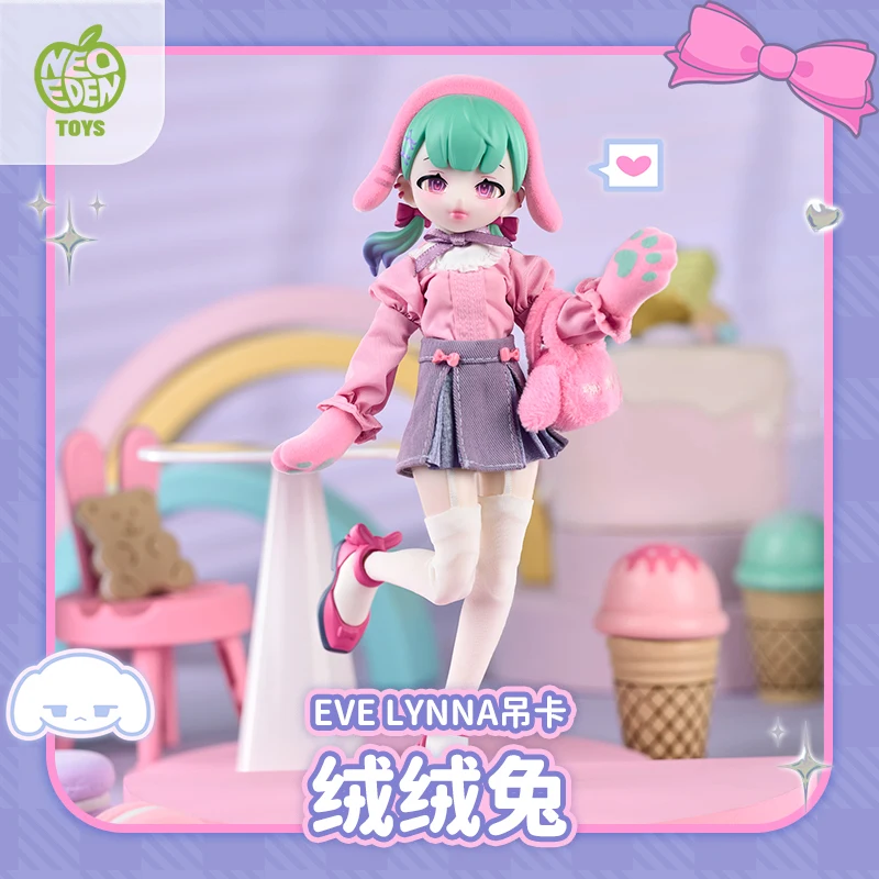 New Neo Eden Toys Official Eve Lynna Blister Card - Fluffy Rabbit Action Figure Mjd Joints Doll Ornament Collect Toy Girl'S Gift