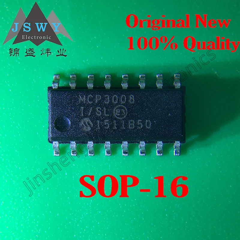 

5-10PCS MCP3008-I/SL MCP3008T-I/SL MCP3008 SMD SOP-16 DAC Converter 100% brand new original stock free shipping