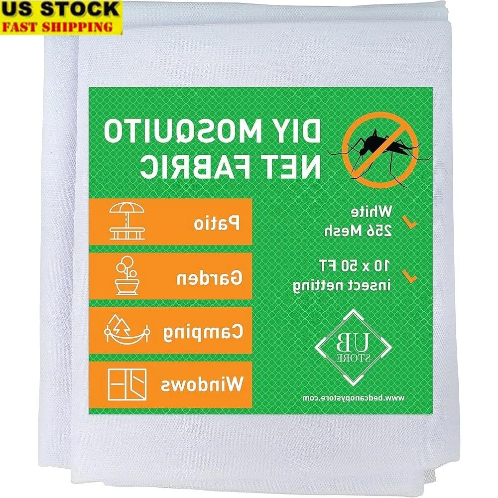 

Durable Insect Bird Netting 10x50FT Multipurpose Garden Polyester Net Plants Pools Birds Outdoor Indoor Protection