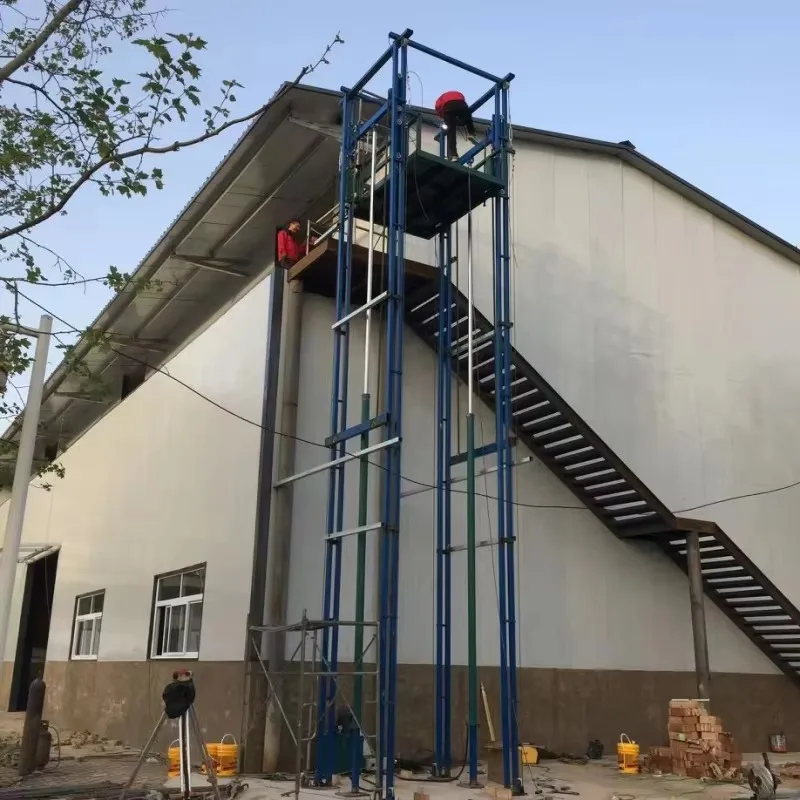 Hydraulic Freight Elevator Mounted Lift Platform for Warehouse Use Goods Lift Motor Core Building Cargo Freight Elevator