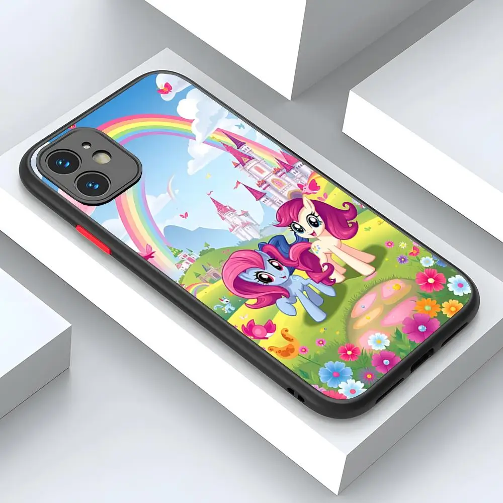 Animation My Little P-Pony Phone Case Matte Transparent Back For IPhone 16 15 14 13 12 11 Pro Max X XR XS 7 8 SE Mini Plus Cover