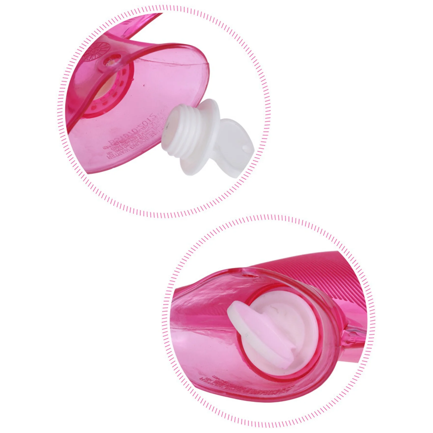 

J1UL1N 2000Ml Portable Hot Water Bag Thick Water Hot Accessory Water Random Bags Hot Bottle PVC Warm Water Bag 4PCS