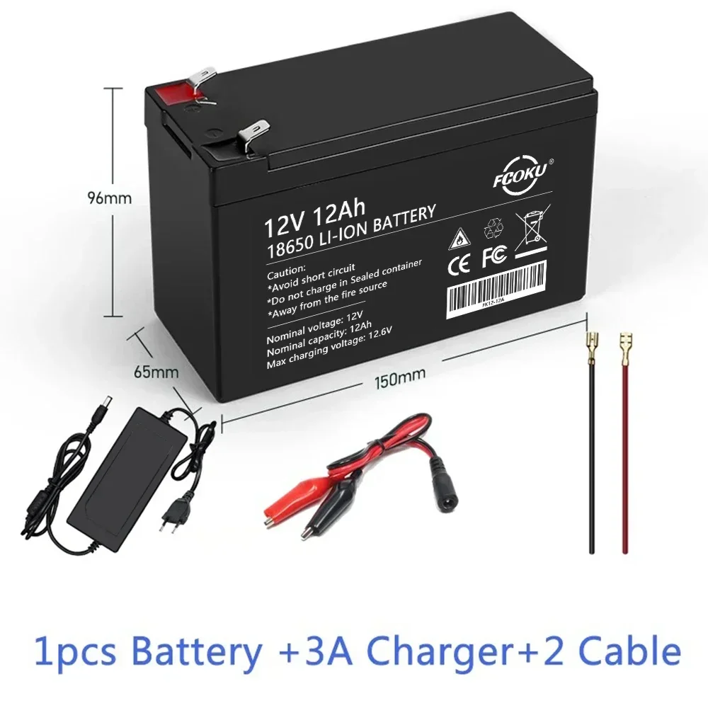 18650 3S 6P Verbeterde Versie 12V 12ah Lithiumbatterij Heeft Ingebouwde Bms Hoge Stroom 30a Voor Sproeier Elektrische Mobiele Batterij.