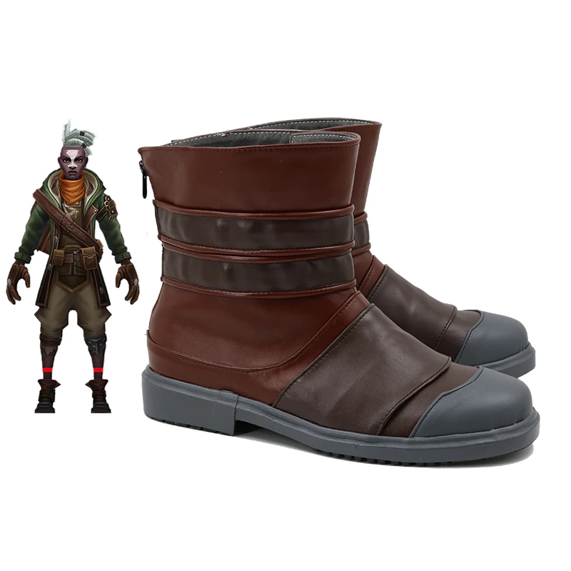 Game LOL Ekko Cosplay Shoes Boots Halloween Cosplay Costume Accessory