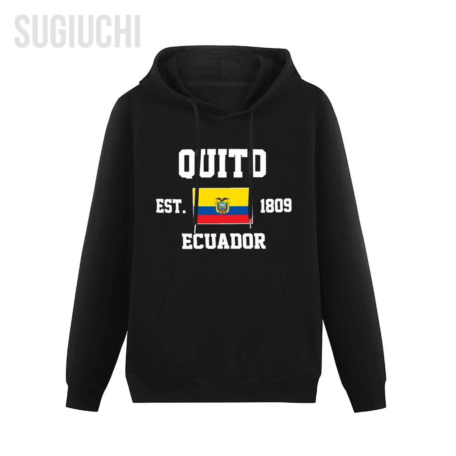 Men Women Hoodies Ecuador EST.1809 Quito Capital Hoodie Pullover Hooded Hip Hop Sweatshirt Cotton Unisex