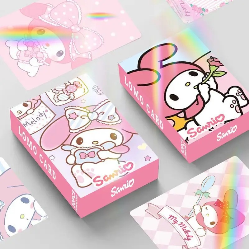 

30 шт. Kuromi Sanrio аниме карты мини открытки крутая коллекционная полная коробка подарок для детей аниме карты магазин