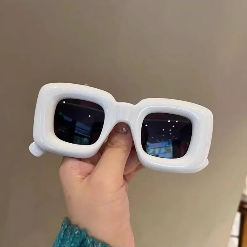 Oversized Frame Square Sunglasses Women Fashion Funny Holiday Party Personality Glasses Outdoor Street Photo Eyewear