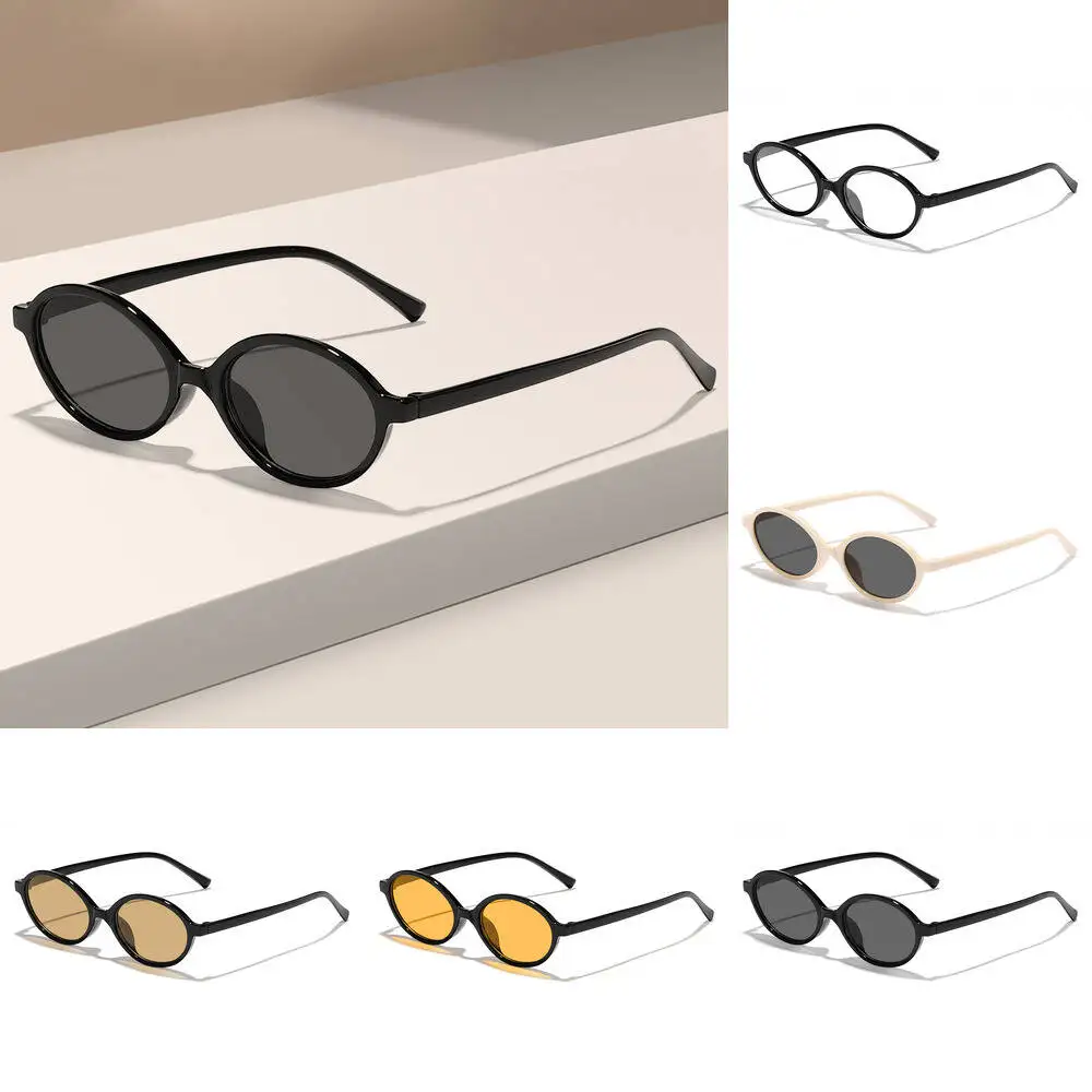 2026 Fashion Trendy For Women's High End Sensation Sunglasses New Elliptical Small Frame Bookworm