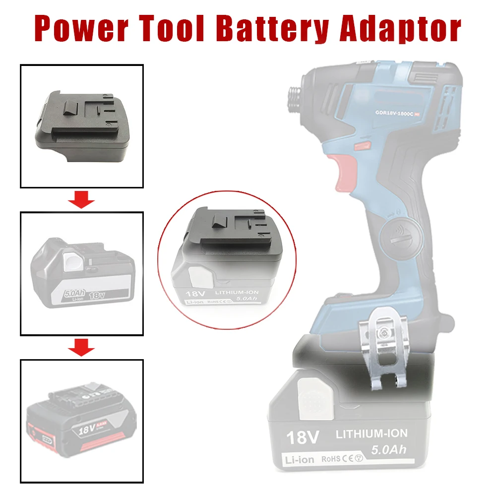 HTB18BSL Adapter Converter For Hitachi 18V Li-ion Battery BSL1830 For Bosch 18V Lithium Electrical Power Tool BAT618