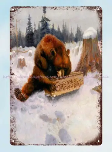 tavern garage art A Bear Chance- Philip Goodwin tin sign