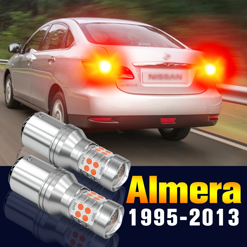 

2pcs LED Brake Light Bulb Lamp For Nissan Almera 1 2 N15 N16 B10 1995-2013 2005 2006 2007 2008 2009 2010 2011 2012 Accessories