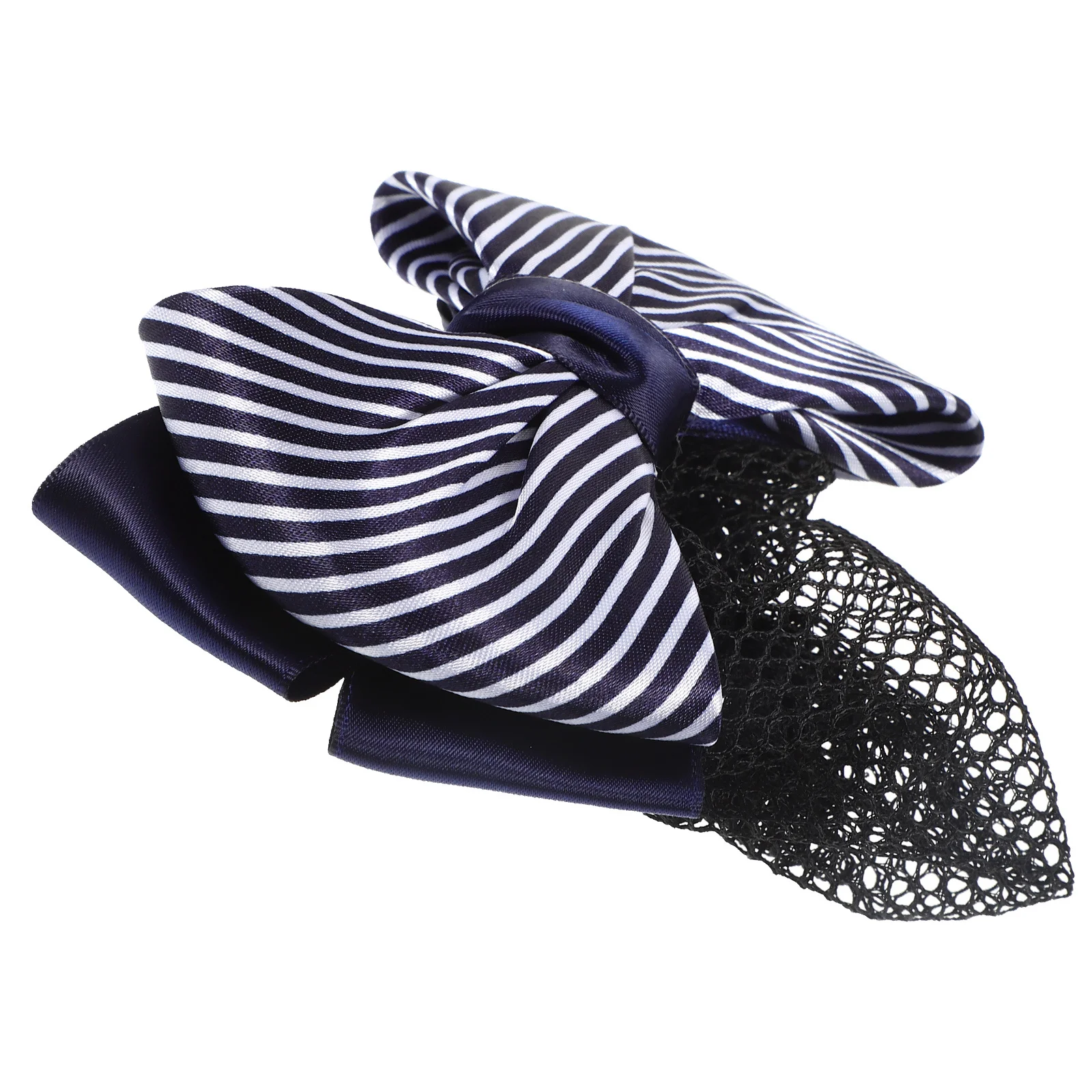 

Elegant Women Hair Bun Cover Bowknot Barrette Clip Professional Accessory for Hotel Airline Banking Nursing Industries Stylish