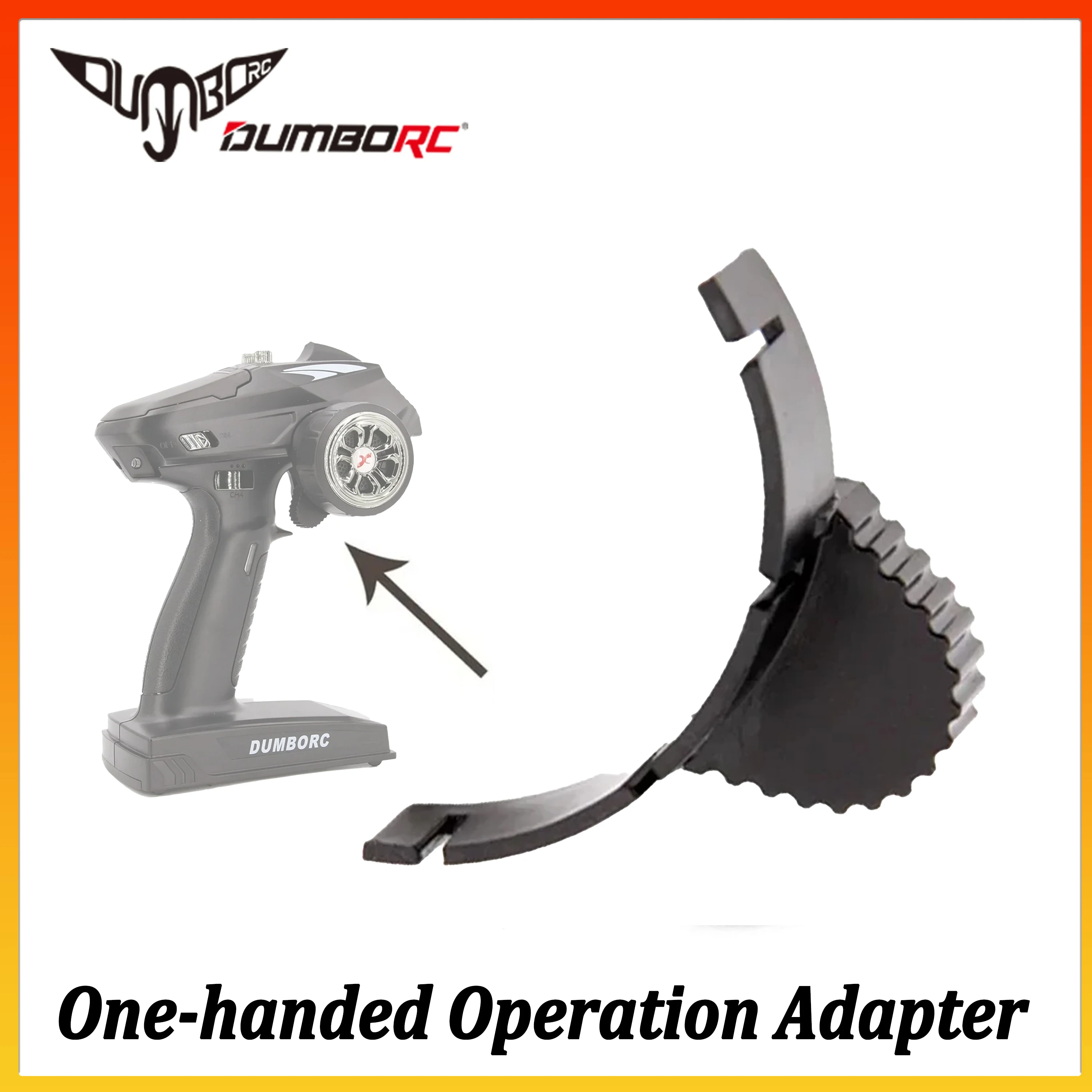 

DUMBORC One-hand Control Adapter Handwheel Transmitter Handle Wheel for X4 X5 X6 4CH 6CH ZD Racing Remote Control Accessories