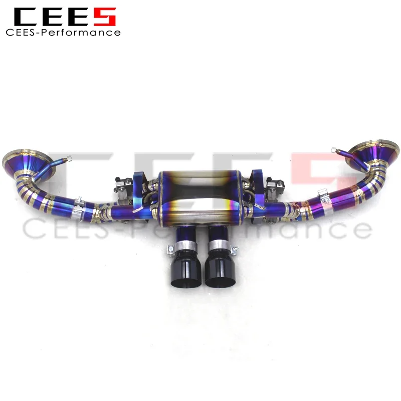 CEES Catback Exhaust Pipes System For Porsche 911 992 GT3 4.0 2017-2024 Escape Racing Titanium Exhaust Pipe Muffler With OPF/DPF