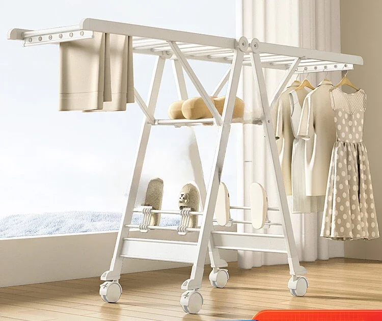 

Floor-to-ceiling household bedroom balcony drying rack indoor cooling drying rod