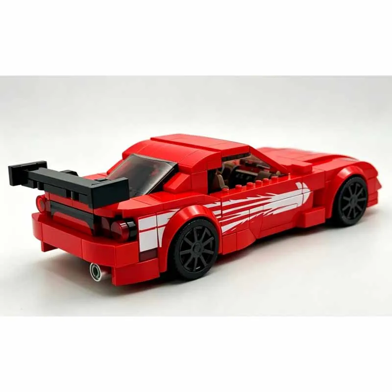 MOC-172019 New Classic 90s Iconic City Sports Car Racing Building Block Model 272 Parts MOC Creative Educational Puzzle Toy Gift
