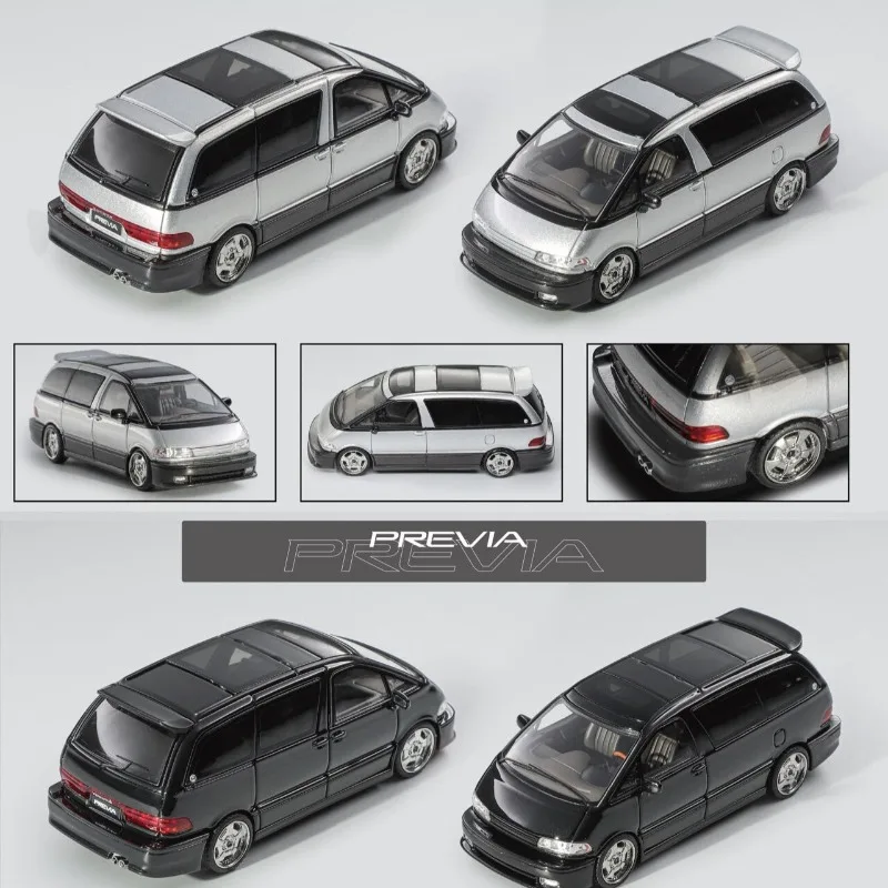 Diecast MORTAL 1:64 Scale TOYOTA PREVIA Alloy Car Model