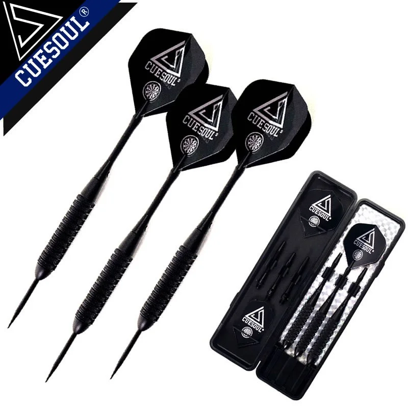

CUESOUL 22g Professional Dar Set Steel Tip Darts with Brass Barrels and Aluminum Dart Shafts