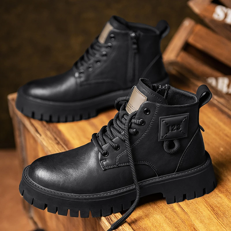 

SMen's Luxury Design Winter Boots Men's Shoes Ankle Boots Men's Shoes Outdoor Plus Size Multifunctional Casual Shoes