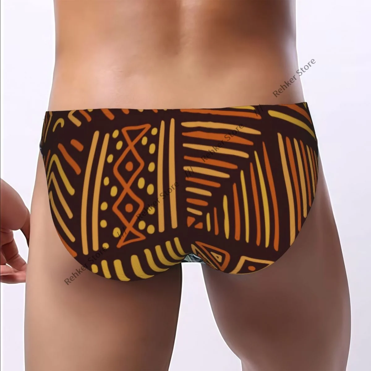 Men's Sexy Briefs Bikini African Ethnic Tribal Style Men Underpants Low Cut Man Underwear Panties - view 3