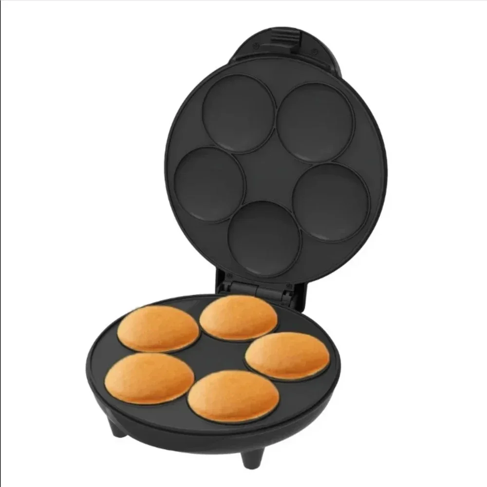 th Intelligent Temperature Electric Egg Corn Pancake Machine With 5 Slots Double-Sided Heating And  900W Breakfast  Machine
