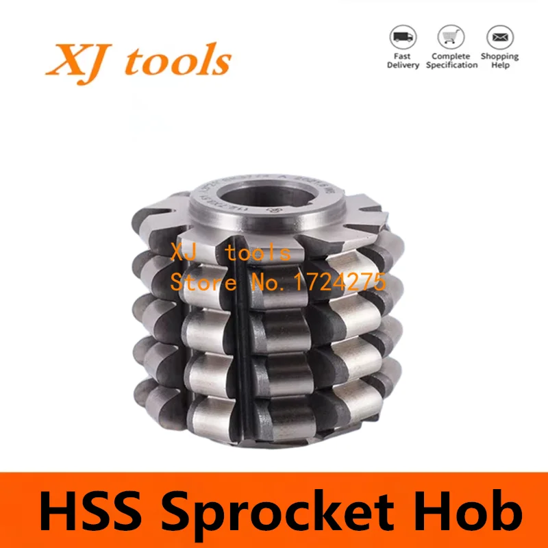 HSS Sprocket Roller Cutter 6.35 * 3.3 9.525 * 6.35 12.7 * 7.95 12.7 * 8.51 Chain wheel hob chain hob Gear hob cutting tools