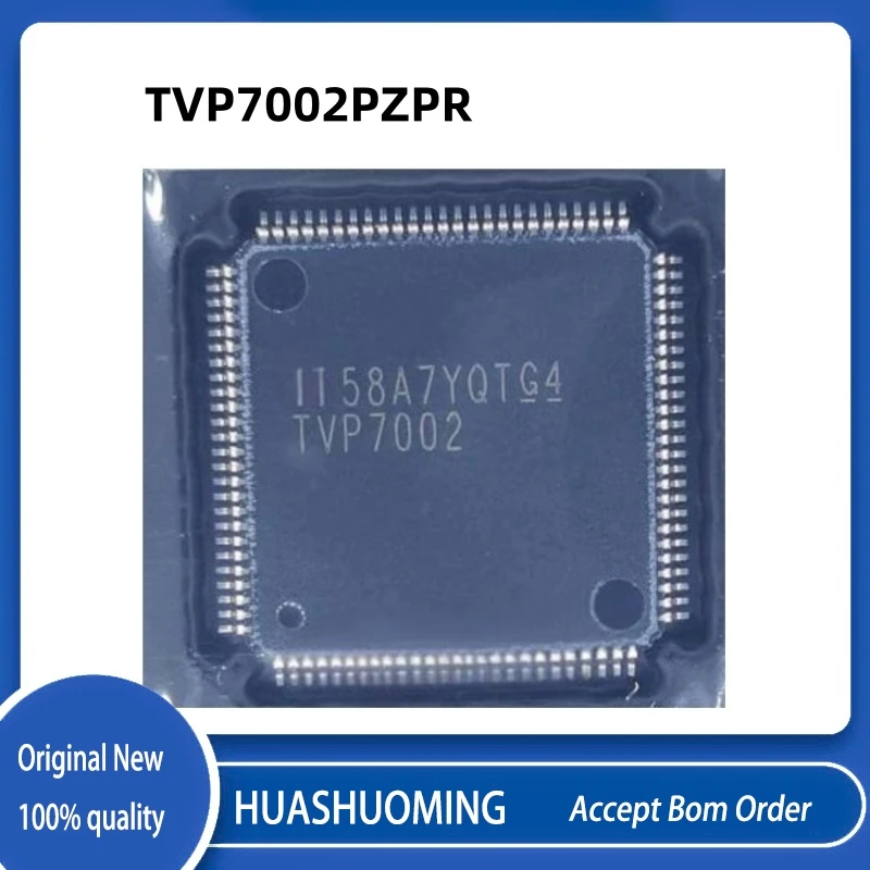 1Pcs-5Pcs/Lot TVP7002PZPR TVP7002 TVP7002PZP   7002  HTQP100