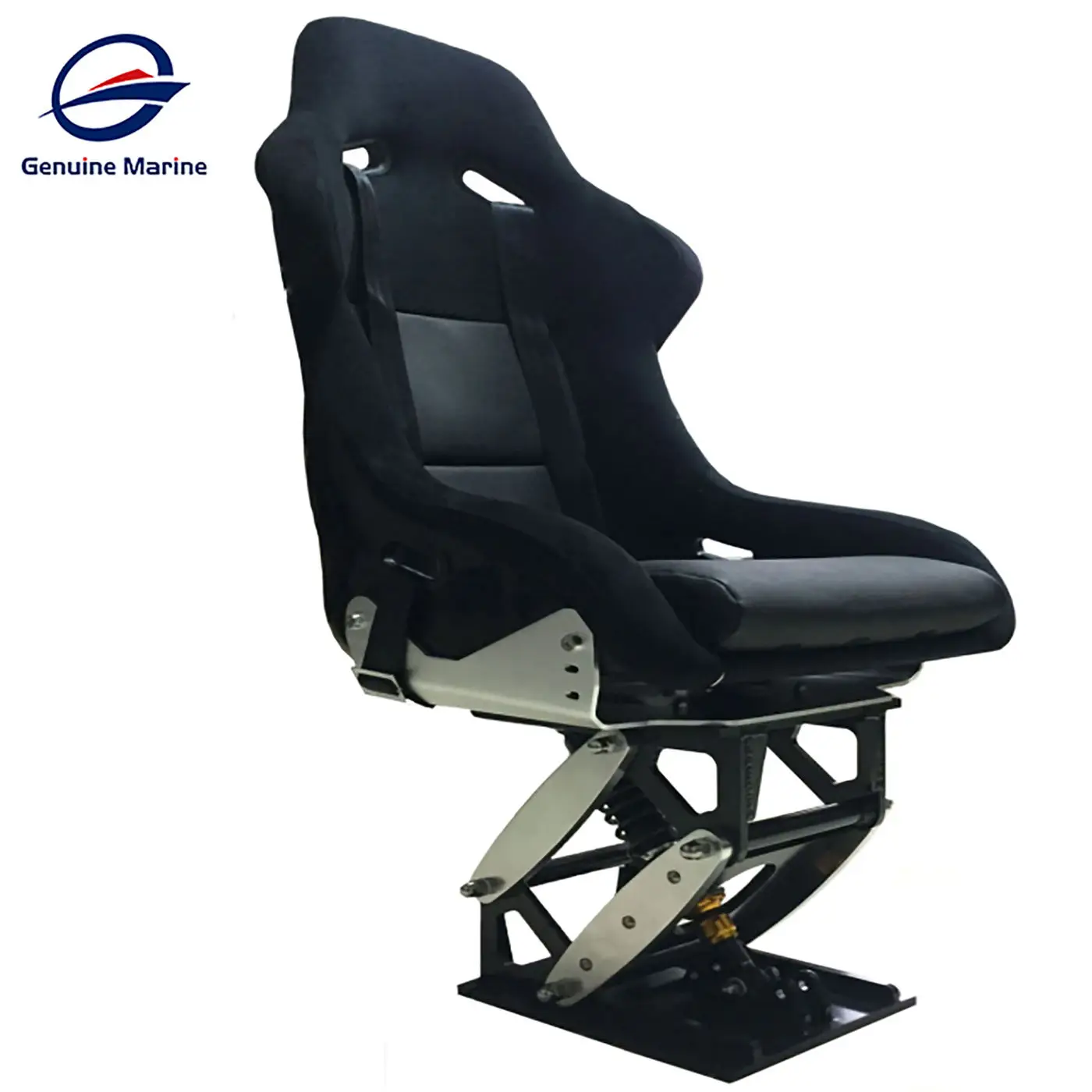 Genuine Marine Grade Swivel Comfortable Luxury Deluxe Boat Captain Suspension Seat Chair for Pilot Boats