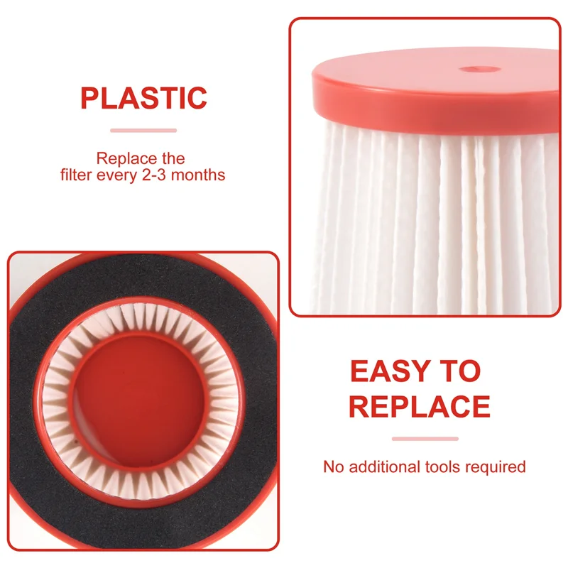 A05G-2Pcs تصفية ل Deerma VC01 يده مكنسة كهربائية الملحقات استبدال تصفية مجمع الغبار المحمولة