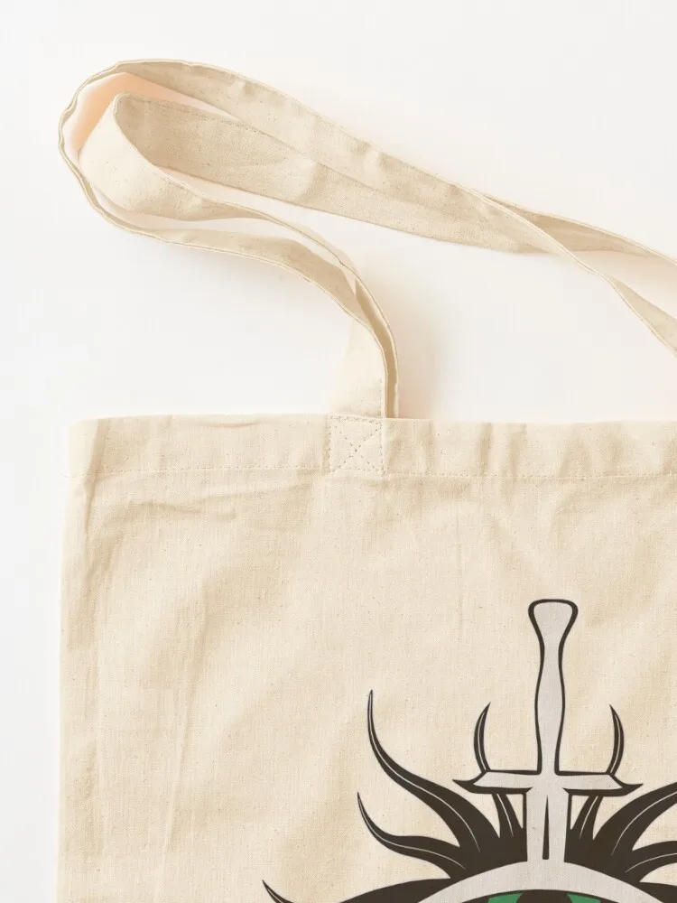 أسود Inquisition Logo 8 Tote Bag أكياس عربة التسوق حمل حقيبة المرأة شخصية حمل حقيبة تسوق قماش #3