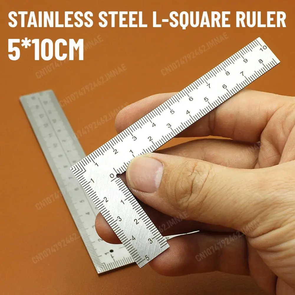 Mini Framing Ruler Measuring Layout Tool Stainless Steel Square Right Angle Ruler Precision For Building Framing Gauges