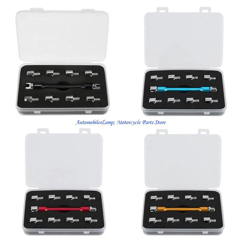 

H7BD Универсальный набор инструментов для регулировки спиц мотоцикла, набор ключей для спиц 5,0-6,8 мм