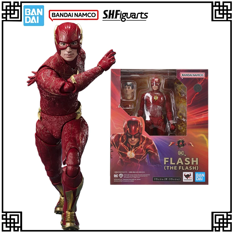 

В наличии Bandai, оригинальная аниме-фигурка SHF The Suicide Squad FLASH (THE FLASH), фигурки героев, игрушки для детей, подарки