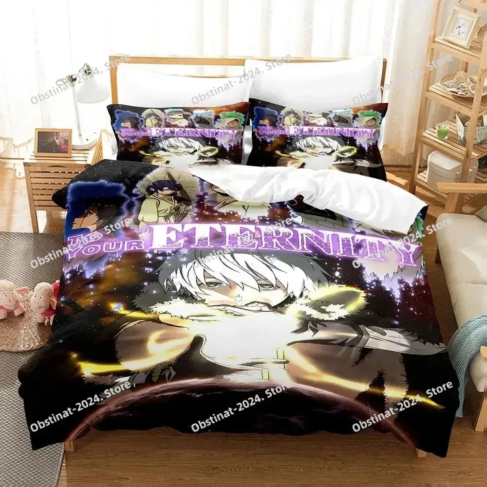 

Anime To Your Eternity Bedding Set Boys Girls Twin Queen Size Duvet Cover Pillowcase Bed Kids Adult Fashion Home Textileextile