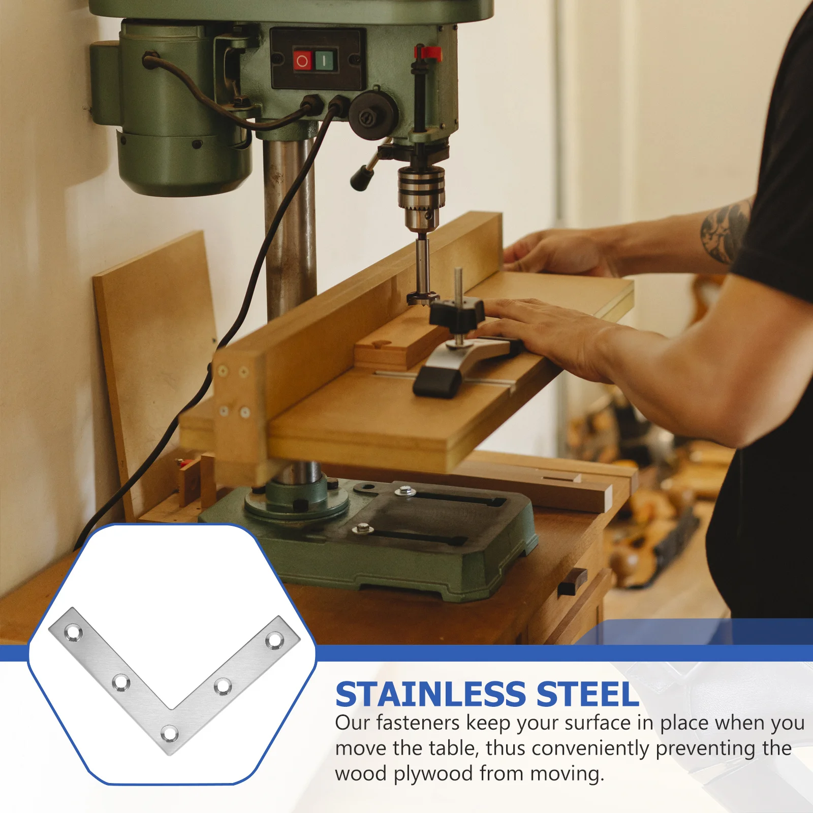

20Pcs Furniture Fasteners Corner Brace Heavy Duty L Brackets Supports Right Angle Joint Fastener Corner Brace L Bracket