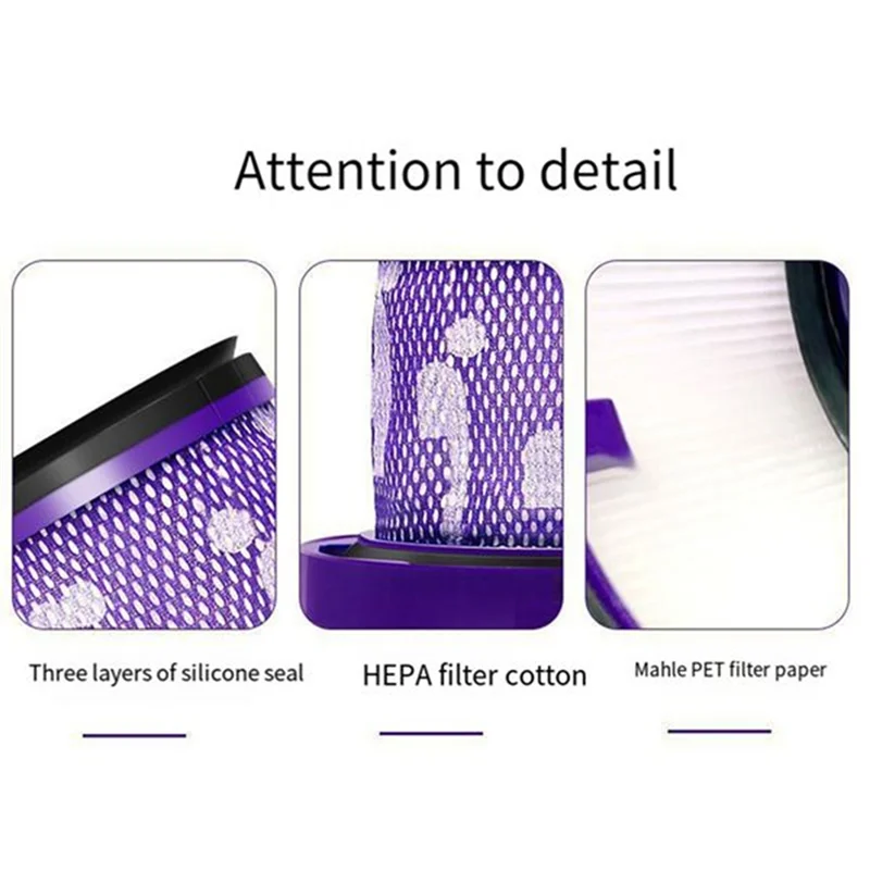 

A17F-For Dyson Omni-Glide SV19 / SV21 Vacuum Replacement Repairs Parts Replacement Soft Roller Cleaner Head Double Roller Brush