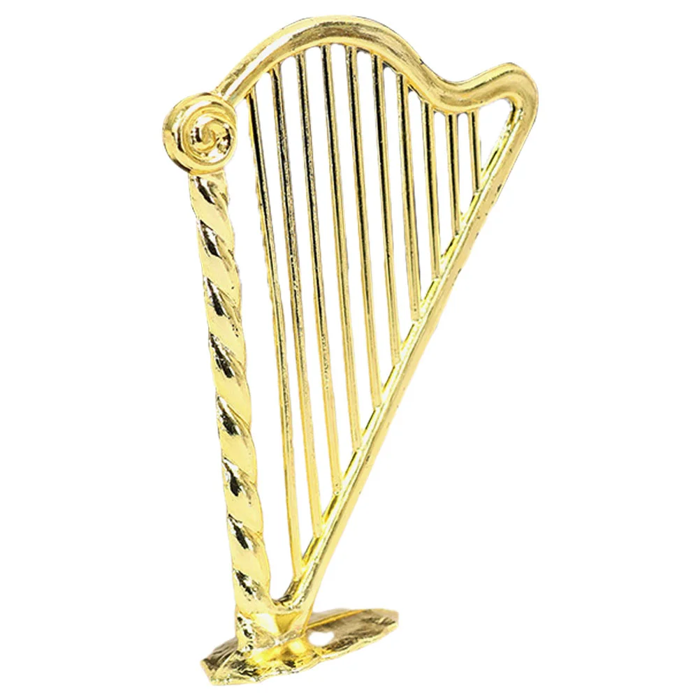 

House Mini Harp Work Music Decor Guitar Miniature Instruments Plastic Craft