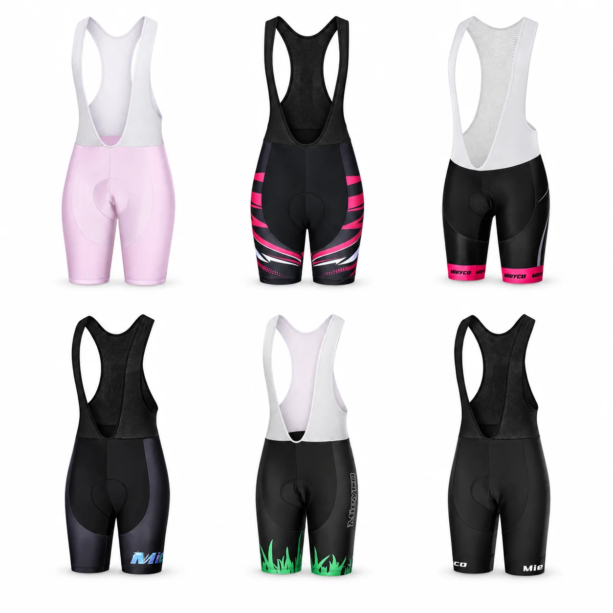 Women’s Cycling Bib Shorts Breathable Mesh Straps Padded Bicycle Tights for E-Bike Electric Bicycle Road MTB Commuting Touring