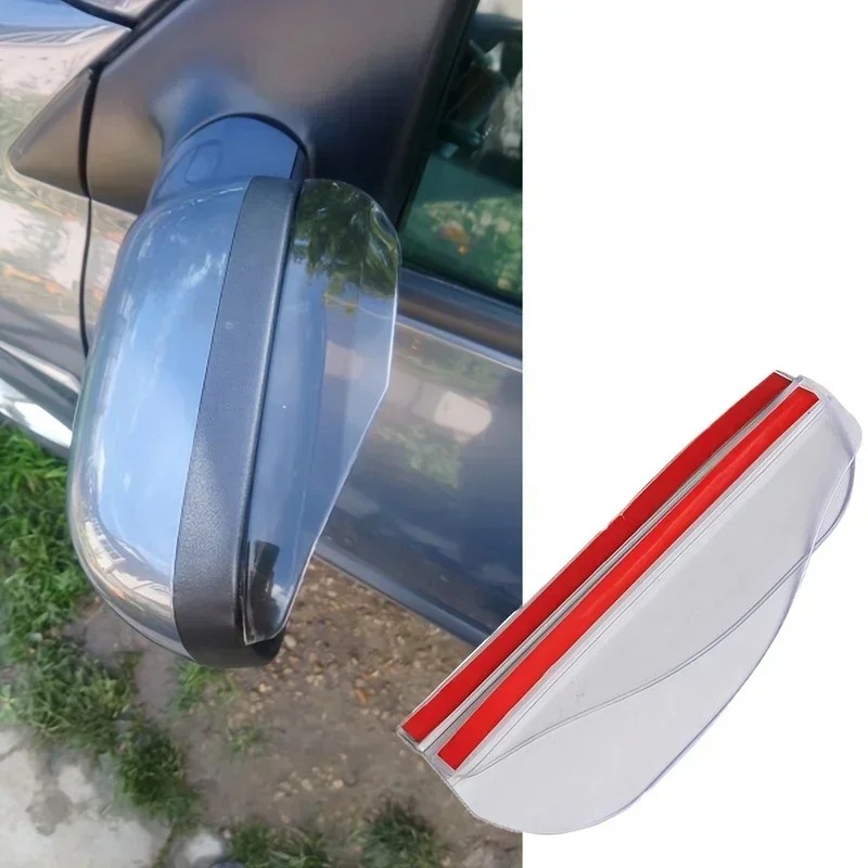 

NEW 2Pcs Car Rearview Mirror Rain Shield Eyebrow Flexible Car Rearview Mirror Rain Shield Protector Eyebrow Rain Cover