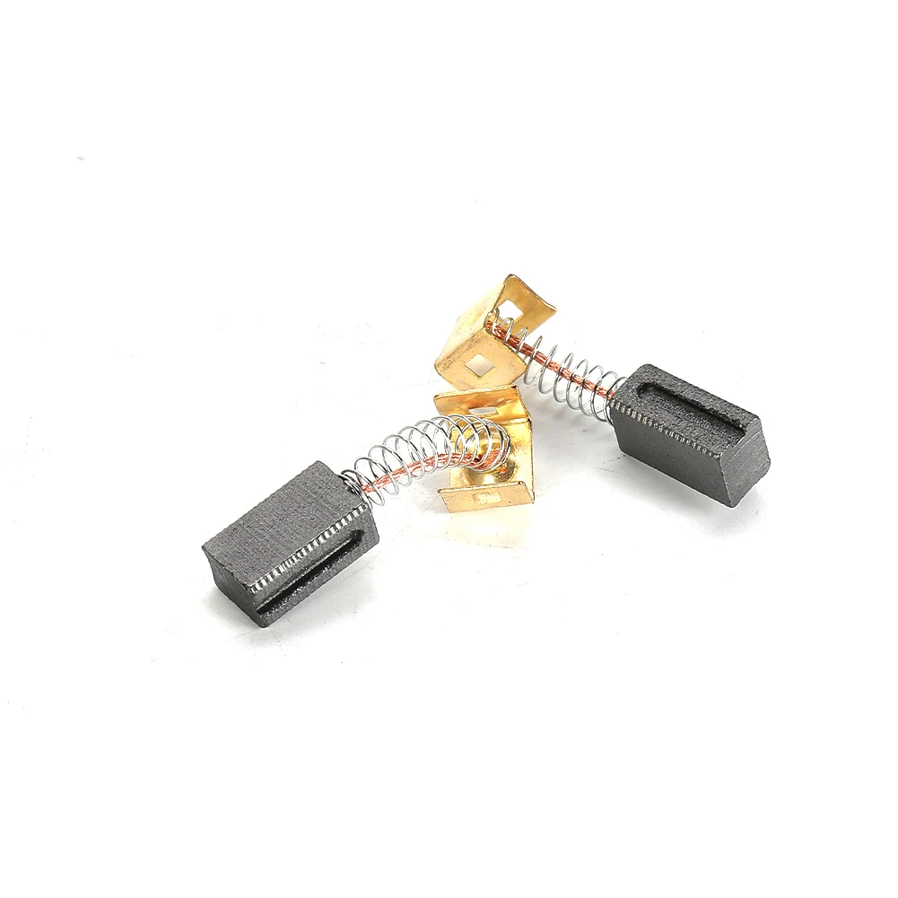 For Black Decker Carbon Brushes Components Fittings Repair Tool Replacement Useful 10pcs 6.4x7.9x12.5mm Brand New