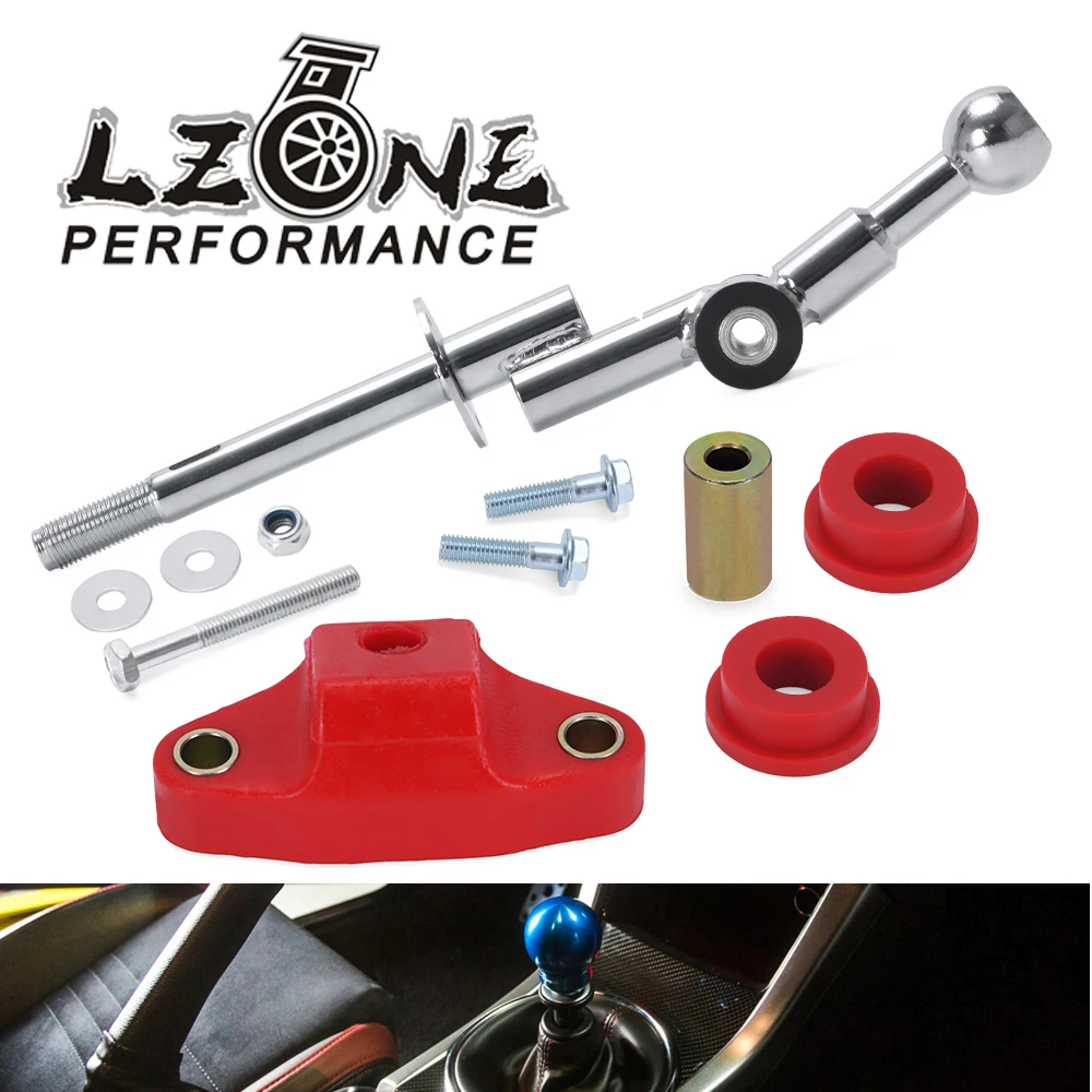 LZONE - 6 Speed Steel and Poly Short Throw Shifter & 85A Bushing Kit For 04+ Subaru Wrx Sti JR-SFT01-6+SSB02