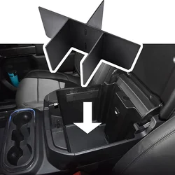 Car Glove Box Interval Storage Box For Chevy Silverado 1500/GMC Sierra 1500 2019-2023 & Silverado/GMC Sierra 2500/3500 HD 20-23