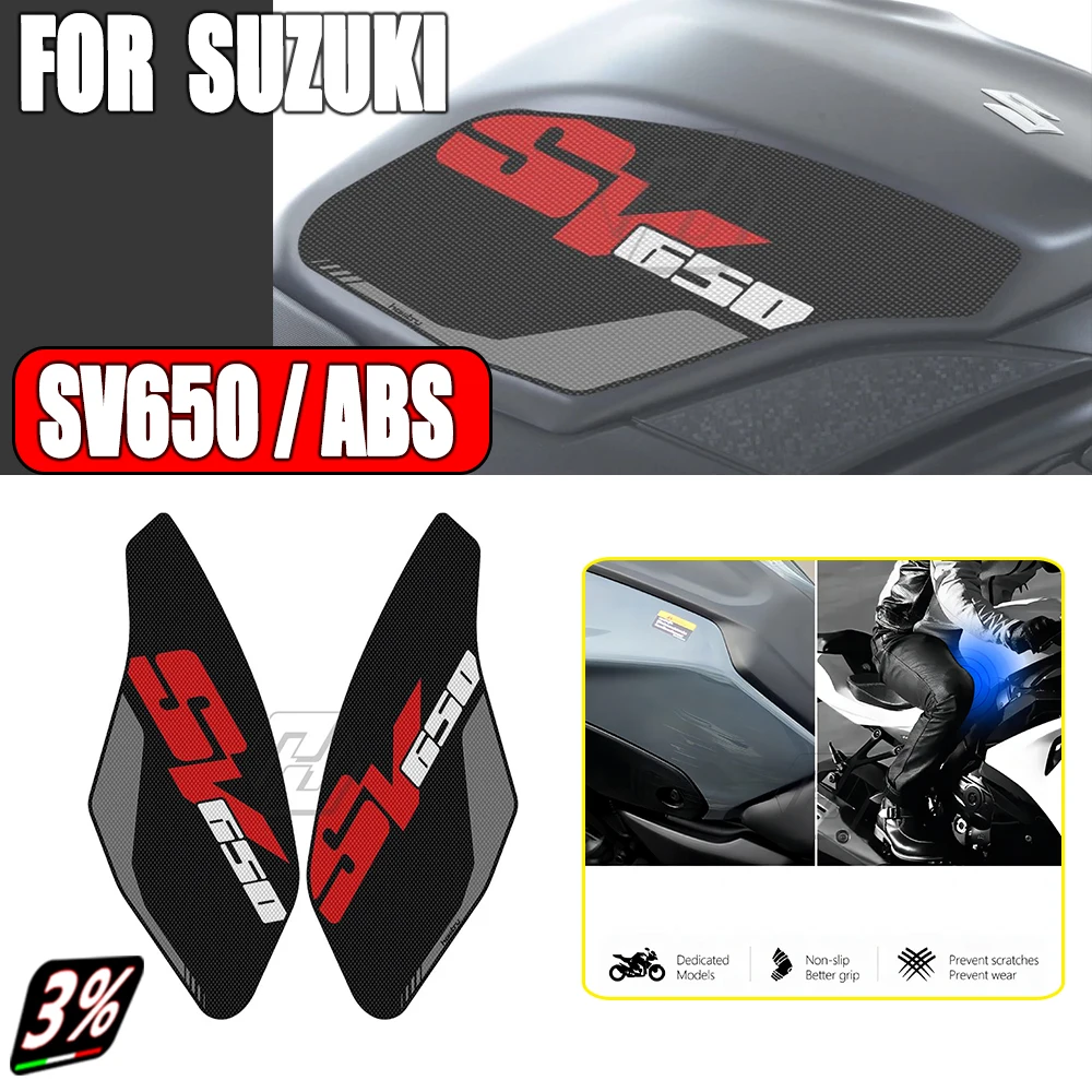 

Motorcycle Side Tank Pad Protection Knee Grip Anti-slip for SUZUKI SV650 SV 650 ABS 2017-2022