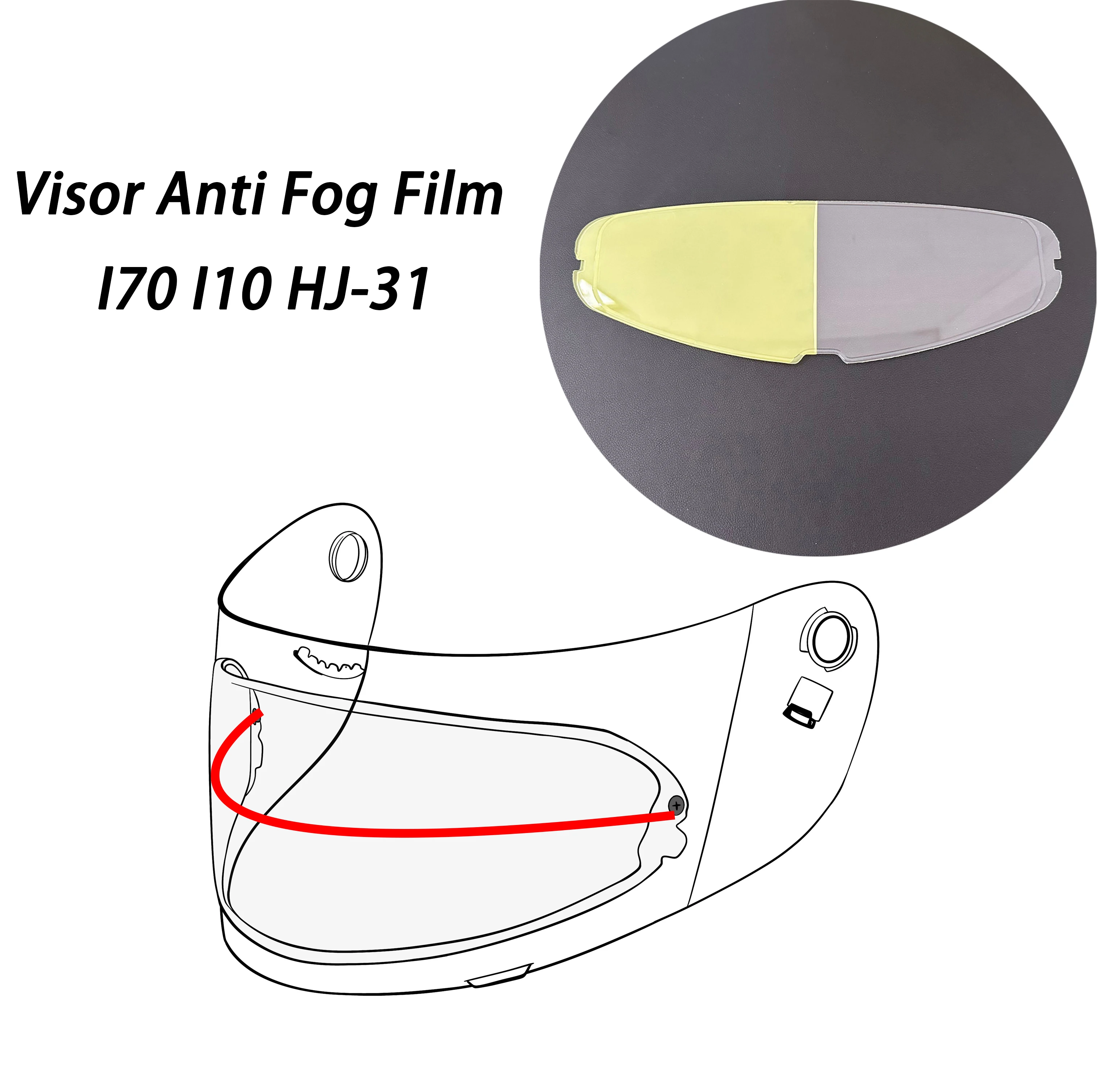 

Anti Fog Film Fit for HJC I70 I10 Visor Protector Antivaho Helmet Accessories Film Antibruma Clear Vision