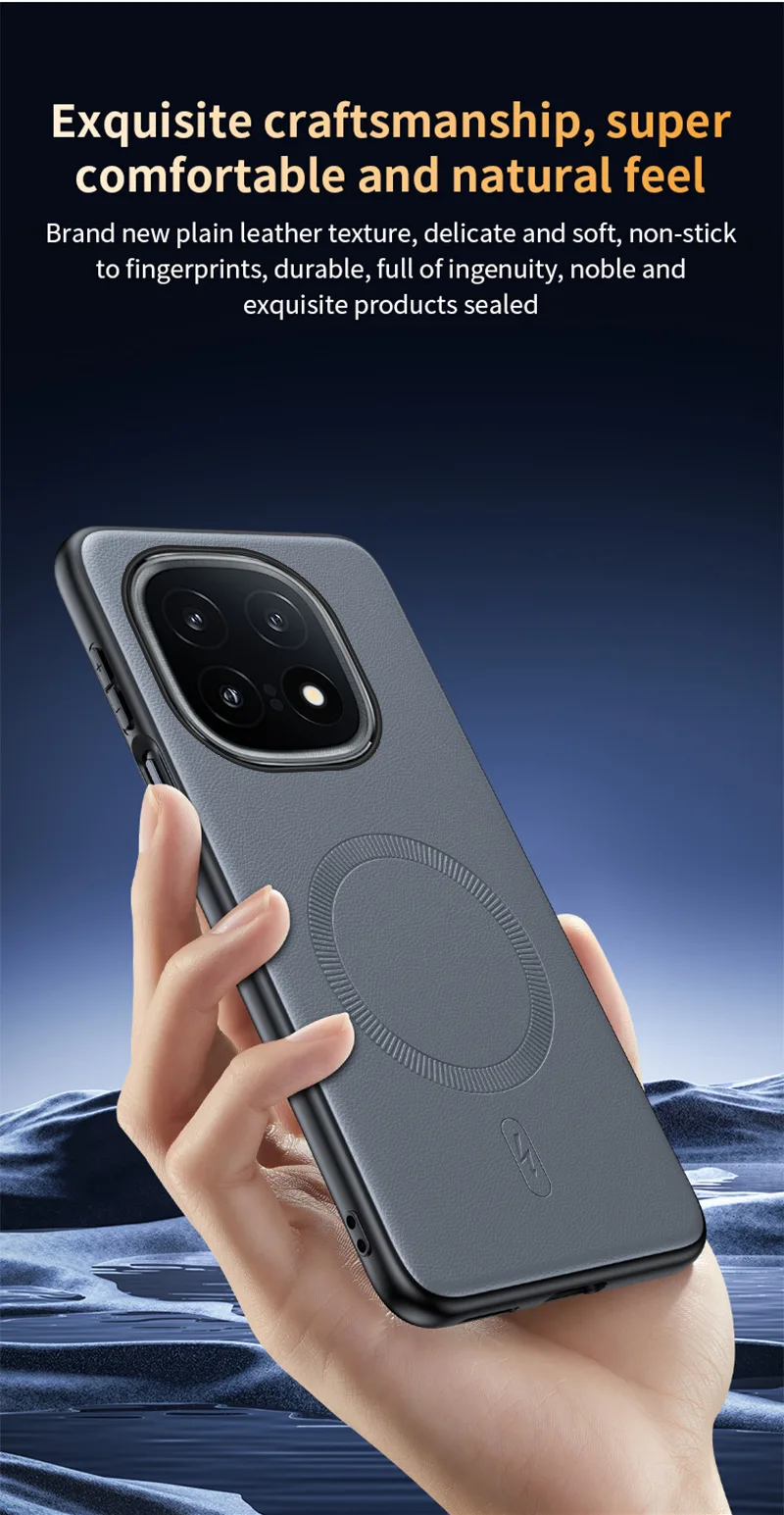 Für VIVO IQOO 15 Hülle Magnetische Leder-Schutzhülle Für VIVO IQOO 15 Anti-Fingerabdruck Rutschfest PC+TPU – Detail 14